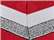 Red/ White/ Metallic Silver