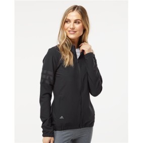 A268 Adidas Women's 3-Stripes Full-Zip Jacket