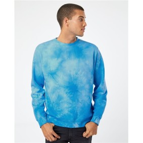 PRM3500TD Independent Trading Co Midweight Tie-Dyed Crewneck Sweatshirt