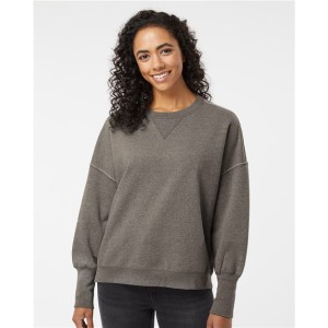 W22712 MV Sport Women's Sueded Fleece Crewneck Sweatshirt
