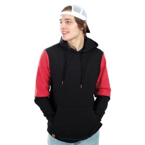 222681 Holloway Youth All-American Team Fleece Colorblocked Hooded Sweatshirt