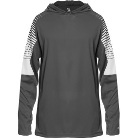 2211 Badger Youth Lineup Hooded Long Sleeve T-Shirt