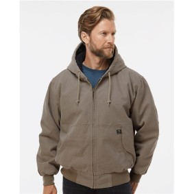 5020T DRI DUCK Cheyenne Boulder Cloth Hooded Jacket with Tricot Quilt Lining Tall Sizes