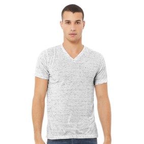 3655 BELLA  CANVAS Textured Jersey V-Neck Tee