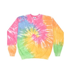 8100 Colortone Tie-Dyed Fleece Crewneck Sweatshirt
