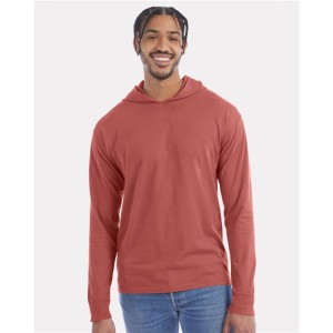 GDH280 ComfortWash by Hanes Garment-Dyed Jersey Hooded Long Sleeve T-Shirt