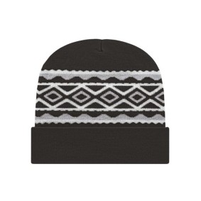 RKD12 CAP AMERICA USA- Made Diamond Cuffed Beanie