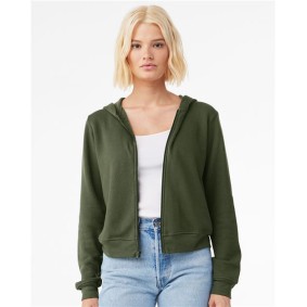7539 BELLA  CANVAS FWD Fashion Women's Sponge Fleece Full-Zip Hoodie