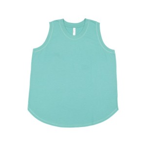 3892 LAT Women's Curvy Relaxed Fine Jersey Tank