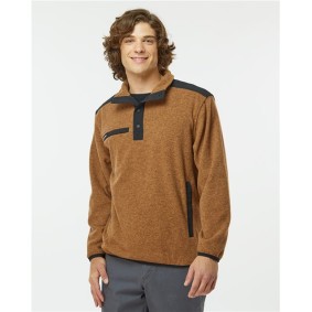 7353 DRI DUCK Ranger Melange Fleece Pullover
