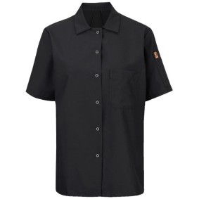 501X Chef Designs Women's Mimix Short Sleeve Cook Shirt with OilBlok