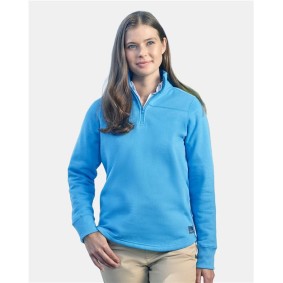 N17397 Nautica Women's Anchor Fleece Quarter-Zip Sweatshirt