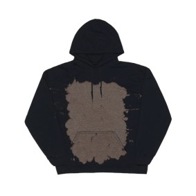 680BW Dyenomite Essential Fleece Bleach Wash Hooded Sweatshirt