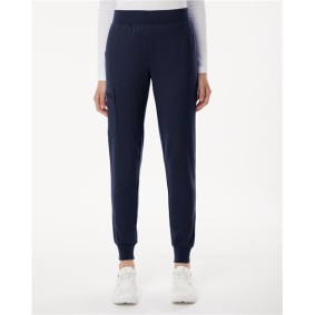 W40001P Jaanuu Women's Rubi Ultrasoft Scrub Joggers - Petite Sizes