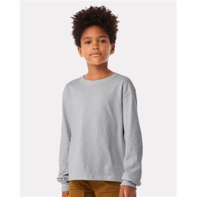 3511Y BELLA  CANVAS Youth 6oz Heavyweight Long Sleeve Tee