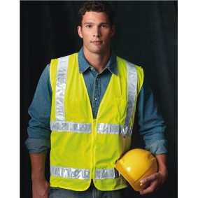3785 Bayside USA-Made Mesh Safety Vest