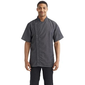 RP906 Artisan Collection by Reprime Zip-Close Short Sleeve Chef's Coat
