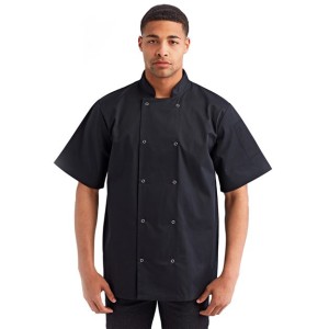 RP664 Artisan Collection by Reprime Ten Studded Front Chef Short Sleeve Coat
