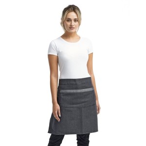 RP128 Artisan Collection by Reprime Domain Contrast Denim Waist Apron with Pocket