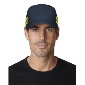 TR102 Adams Headwear Trucker Reflector High-Visibility Constructed Cap