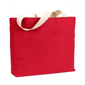 BS600 Bayside USA Made Cotton Canvas Jumbo Tote Bag