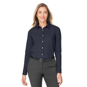 DG505W Devon  Jones Women's CrownLux Performance Spencer Poplin Dress Shirt