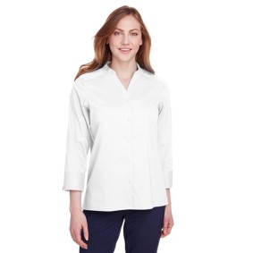 DG560W Devon  Jones Women's Crown Collection Stretch Broadcloth Three-Quarter Sleeve Blouse