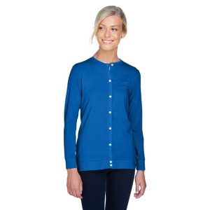 DP181W Devon  Jones Women's Perfect Fit Ribbon Cardigan