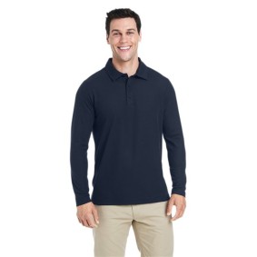 CE112L CORE365 Fusion ChromaSoft Long Sleeve Pique Polo