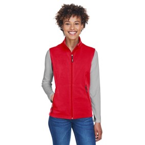 CE701W CORE365 Women's Cruise Two-Layer Fleece Bonded Soft Shell Vest