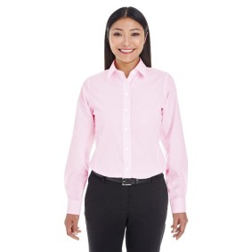 DG534W Devon  Jones Women's Crown Collection Striped Woven Dress Shirt