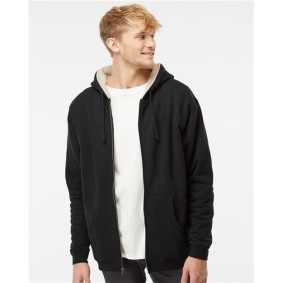 EXP40SHZ Independent Trading Co Sherpa-Lined Full-Zip Hooded Sweatshirt