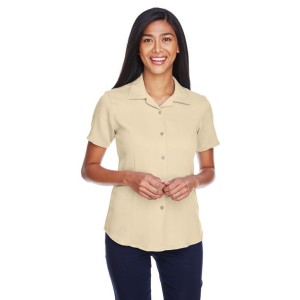 M570W Harriton Women's Bahama Cord Camp Shirt