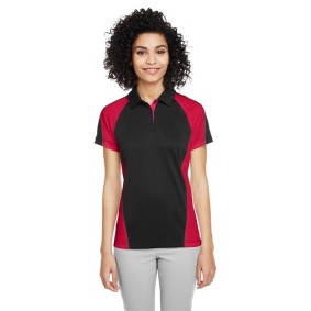 M385W Harriton Women's Advantage Snag Protection Plus IL Colorblock Polo