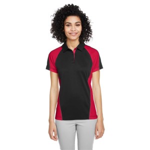 M385W Harriton Women's Advantage Snag Protection Plus IL Colorblock Polo