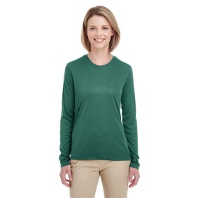 8622W UltraClub Women's Cool  Dry Performance Long-Sleeve Top
