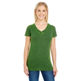 215B Threadfast Apparel Women's Cross Dye V-Neck T-Shirt 215B Threadfast Apparel Women's Cross Dye V-Neck T-Shirt