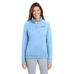 K002795 vineyard vines Womens Collegiate Shep Quarter-Zip Sweatshirt