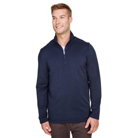 UC792 UltraClub Coastal Pique Fleece Quarter-Zip Pullover