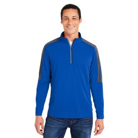 CE404 CORE365 Market Snag Protect Mesh Colorblock Quarter-Zip Pullover