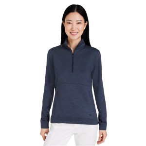 535516 Puma Golf Women's Cloudspun Rockaway Quarter-Zip Pullover