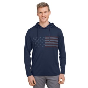 537474 Puma Golf Volition Patriotic Hooded Pullover