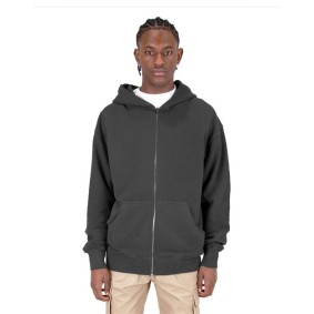 SHGDZ Shaka Wear Garment-Dyed Double-Zip Hooded Sweatshirt