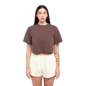 SHGDC Shaka Wear Women's Garment-Dye Crop T-Shirt