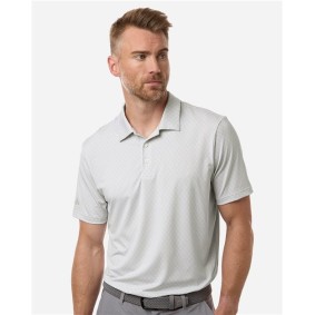 A716 Adidas Men's 4-Way Stretch Printed Polo A716 Adidas Men's 4-Way Stretch Printed Polo