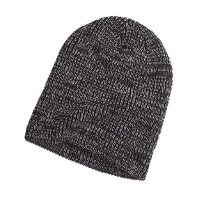 BA524 Big Accessories Ribbed Marled Beanie