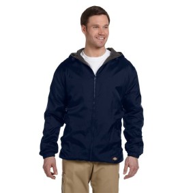 33237 Dickies Fleece Lined Nylon Hooded Jacket