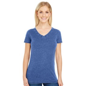 208B Threadfast Apparel Women's Vintage Dye V-Neck T-Shirt