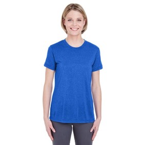 8619L UltraClub Women's Cool  Dry Heathered Performance T-Shirt
