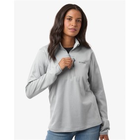 213624 Columbia Women's Essential Hike Grid Fleece Half-Zip Pullover